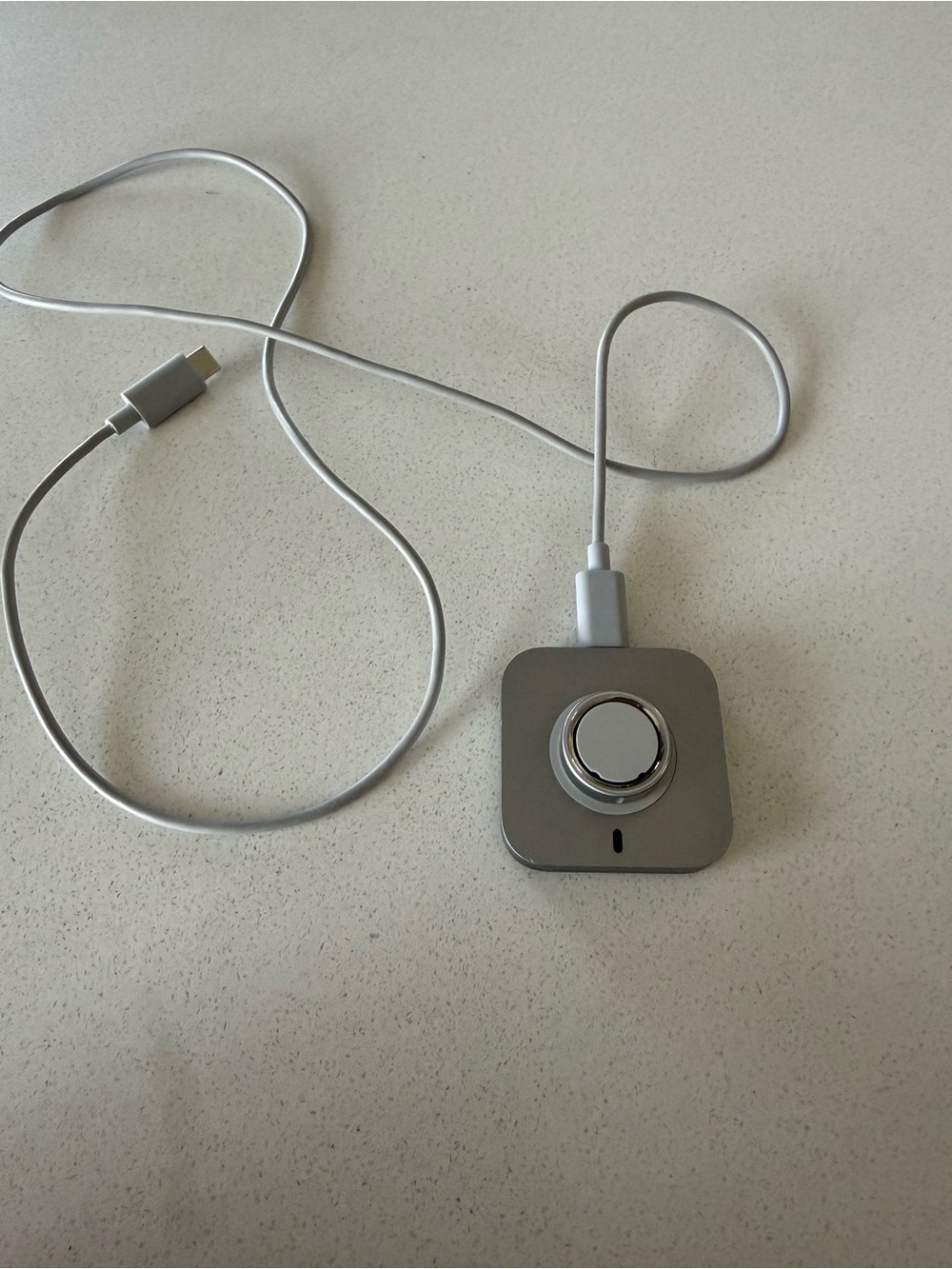 Oura Brushed Silver Ring & Charger. Size 8. New Without Packaging.